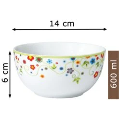 Van-Well Müslischale Vario Flower, Porzellan, Mit Dekor, 14cm, Set, 6 Stück -Haushaltsprodukte 46e37d0adfdbf849c23ea2366fe7f654972ed177 mueslischale van well vario flower