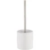 Relaxdays WC-Bürste Weiß, Bürstenhalter Aus Keramik