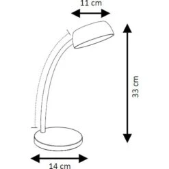 Unilux Schreibtischlampe Tamy LED, Mit Standfuß, Grau -Haushaltsprodukte 4d0893e2a239fb63ded95ef48ebd17b9918c7d56 schreibtischlampe unilux tamy led