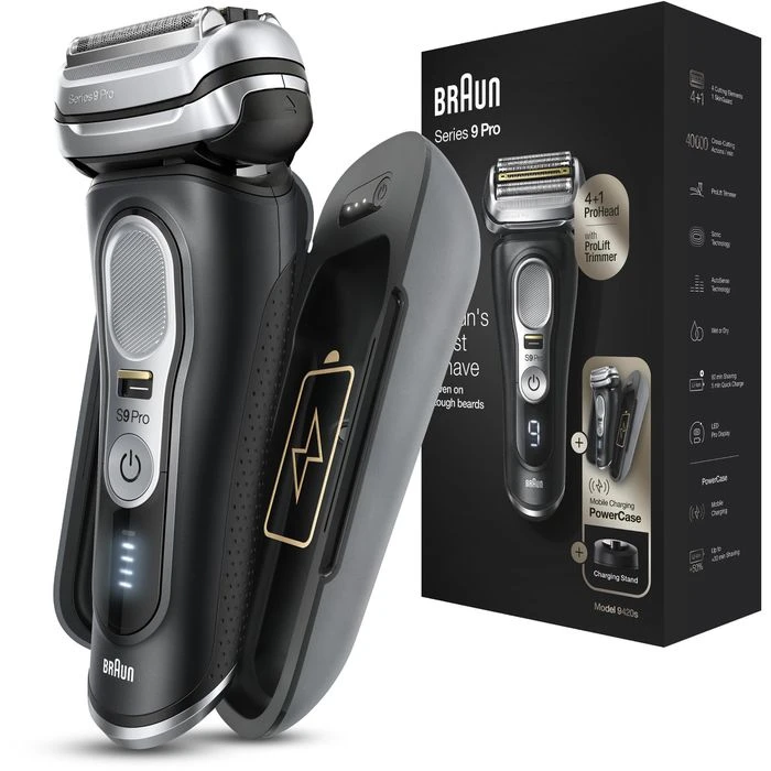Braun Elektrorasierer Series 9 Pro Premium 9420s, Wet & Dry, 4+1 Scherkopf, Mit Trimmer & PowerCase 8 Braun Elektrorasierer Series 9 Pro Premium 9420s, Wet & Dry, 4+1 Scherkopf, Mit Trimmer & PowerCase – Bild 8