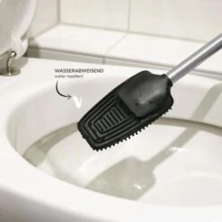 Bremermann WC-Bürste WC-Garnitur Barbena, Schwarz, Bürstenhalter Aus Edelstahl, Zur Wandmontage -Haushaltsprodukte 4ecbce87c05f66a3b62ea7147e6deefb0349a867 wc buerste bremermann wc garnitur barbena schwarz