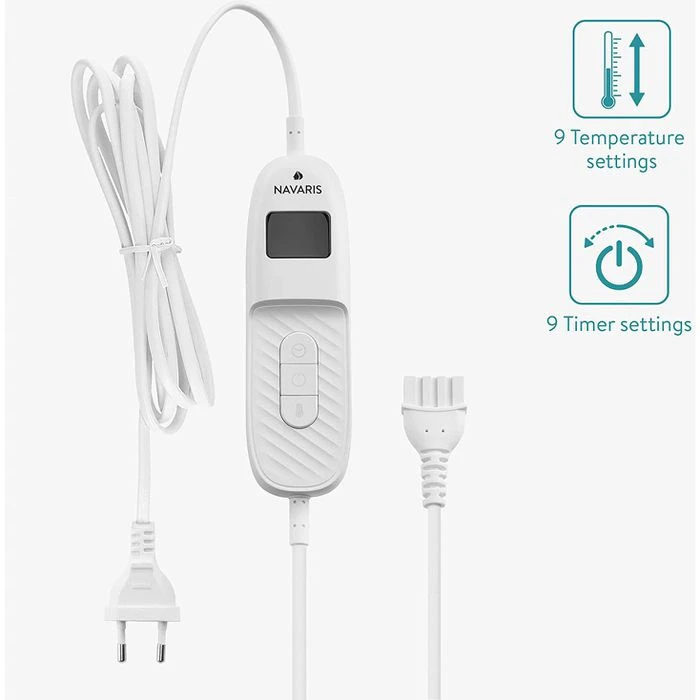 Navaris Heizdecke Snuggy, Mit Ärmeln, Dunkelblau, 9 Temperaturen, Abschaltautomatik, 195 X 125cm 5 Navaris Heizdecke Snuggy, Mit Ärmeln, Dunkelblau, 9 Temperaturen, Abschaltautomatik, 195 X 125cm – Bild 5
