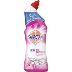 Sagrotan WC-Reiniger Gel Blütenfrische, Desinfiziert, 2in1, 750ml