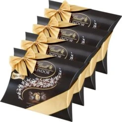 Lindt Pralinen Lindor Extra Dark 70% Kissenpackung, 1288g (4x 322g), 104 Kugeln