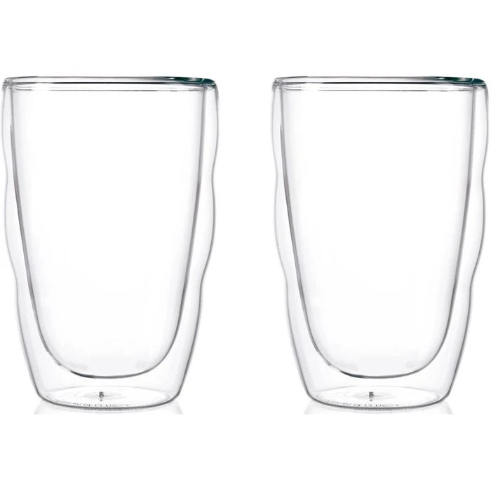 Bodum Kaffeegläser Pilatus 10485-10, Doppelwandig, 350ml, 2 Stück 1 Bodum Kaffeegläser Pilatus 10485-10, Doppelwandig, 350ml, 2 Stück