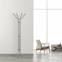 Alco Garderobenständer 2800, Mit 12 Haken, Metall, Silber -Haushaltsprodukte 57f0467ebae9255f8367d09b0700250e4f8cc60a garderobenstaender alco 2800