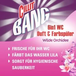 Cillit-Bang WC-Duftspüler 6 In 1 Lilaspüler, Wilde Orchidee, Im Korb, 3 Stück 9 Cillit-Bang WC-Duftspüler 6 In 1 Lilaspüler, Wilde Orchidee, Im Korb, 3 Stück -Haushaltsprodukte 58066e2cc931eaa55c72afafee67af46ea90ff99 wc duftspueler cillit bang 6 in 1 lilaspueler wilde