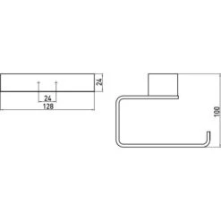 Emco Toilettenpapierspender Loft, 050013301, Aluminium, Für 1 Kleinrolle, Mattschwarz -Haushaltsprodukte 5af7c6b93c248886c6e93c22b3ea09a7c9498185 toilettenpapierspender emco loft 050013301