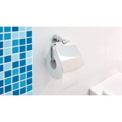 Tesa Toilettenpapierspender Luup Mit Deckel 40288, Ohne Bohren, Metall, Für 1 Kleinrolle, Silber -Haushaltsprodukte 5b3ed259f20868d3168cd001e335b29697166340 toilettenpapierspender tesa luup mit deckel 40288