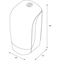Katrin Handtuchspender Inclusive Centerfeed S, 90106, Kunststoff, Für Rollenhandtücher, Weiß -Haushaltsprodukte 5d9210f6134983b8d2de68cf98f7c5890f147917 handtuchspender katrin inclusive centerfeed s