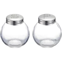 Westmark Salz-und-Pfefferstreuer Roma 65462270, Set, Aus Glas / Edelstahl, Transparent