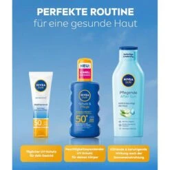 Nivea Sonnencreme Sun Schutz & Pflege, LSF 50+, Sonnenspray, Wasserfest, 200ml -Haushaltsprodukte 615115cb83cc03471a89dc66f7ccca8b435d9476 sonnencreme nivea sun schutz und pflege lsf 50 plus