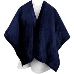 Navaris Heizdecke Poncho, Blau / Weiß, 3 Temperaturen, Abschaltautomatik, 180 X 130cm -Haushaltsprodukte 666d19817e3e0e80500ed6517050dfe2d49b9aaf heizdecke navaris poncho blau weiss