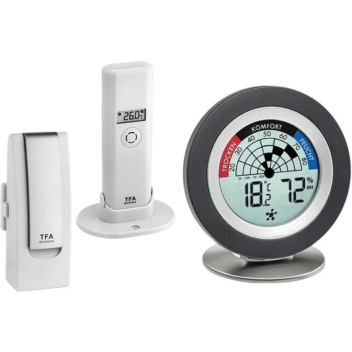 TFA Weatherhub-Set 31.4008.02, Inkl. Cosy Radar, Thermo-Hygrometer, Gateway 1 TFA Weatherhub-Set 31.4008.02, Inkl. Cosy Radar, Thermo-Hygrometer, Gateway
