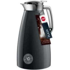 Emsa Thermoskanne Plaza, Quick Tip, 514188, Isolierkanne, Carbon, Edelstahl, 1 Liter -Haushaltsprodukte 6b9b8bd9d97712d68d7699ed16c7c20ab94d8267 thermoskanne emsa plaza quick tip 514188