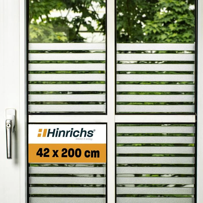 Hinrichs Fensterfolie 2521, Streifenoptik, Selbsthaftend, 42cm X 2m 1 Hinrichs Fensterfolie 2521, Streifenoptik, Selbsthaftend, 42cm X 2m