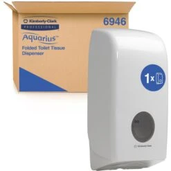 Kimberly Clark Kimberly-Clark Toilettenpapierspender Aquarius, 6946, Kunststoff, Zur Einzelblattentnahme, Weiß -Haushaltsprodukte 6f07c5b356b173736eda55866259b468564d9715 toilettenpapierspender kimberly clark aquarius