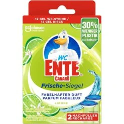 WC-Ente WC-Duftspüler Frische Siegel Limone, Nachfüllpack, 2 X 36 Ml, 2 Stück