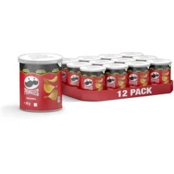 Pringles Chips Original, Kartoffelchips, Je 40g, 12 Dosen