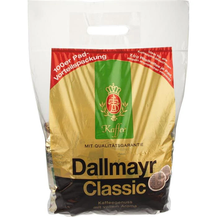 Dallmayr Kaffeepads Classic, Vorteilspack, 100 Pads 1 Dallmayr Kaffeepads Classic, Vorteilspack, 100 Pads