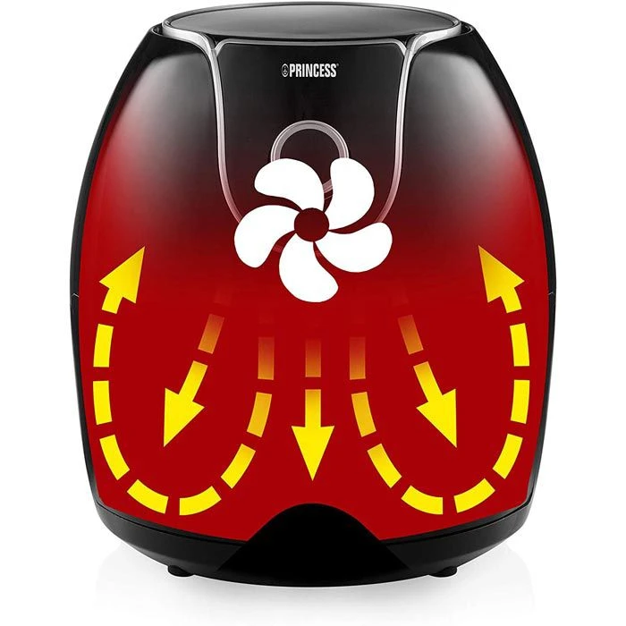 Princess Fritteuse XXL 182055 Heißluftfritteuse, 1700 Watt, Aerofryer, Ohne Öl, Für 5,2 Liter 3 Princess Fritteuse XXL 182055 Heißluftfritteuse, 1700 Watt, Aerofryer, Ohne Öl, Für 5,2 Liter – Bild 3