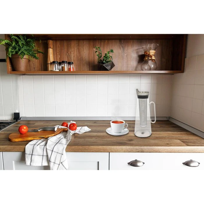 Bredemeijer Karaffe Eisteekanne, Mit Deckel Und Edelstahlfilter, 1,2 Liter 2 Bredemeijer Karaffe Eisteekanne, Mit Deckel Und Edelstahlfilter, 1,2 Liter – Bild 2