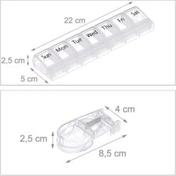 Relaxdays Tablettenbox 7 Tage, Täglich, Inkl. Tablettenschneider 13 Relaxdays Tablettenbox 7 Tage, Täglich, Inkl. Tablettenschneider -Haushaltsprodukte 76317896ae1992a2cf51a388afaeeb8fc5ad6d2b tablettenbox relaxdays 7 tage