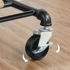 Songmics Garderobenständer HSR62BK, Bis 110 Kg, Mit Rollen, Metall, Schwarz -Haushaltsprodukte 7a8973cd36b6a800660329a4e33bfb59e42ade55 garderobenstaender songmics hsr62bk bis 110 kg