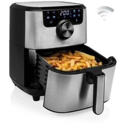 Princess Fritteuse Smart 182037 Heißluftfritteuse, 1500 W, App-Steuerung, Edelstahl, Ohne Öl, 4,5 L -Haushaltsprodukte 7c7e3003ab8c27e88e29835ea34d745f1401e4cc fritteuse princess smart 182037 heissluftfritteuse