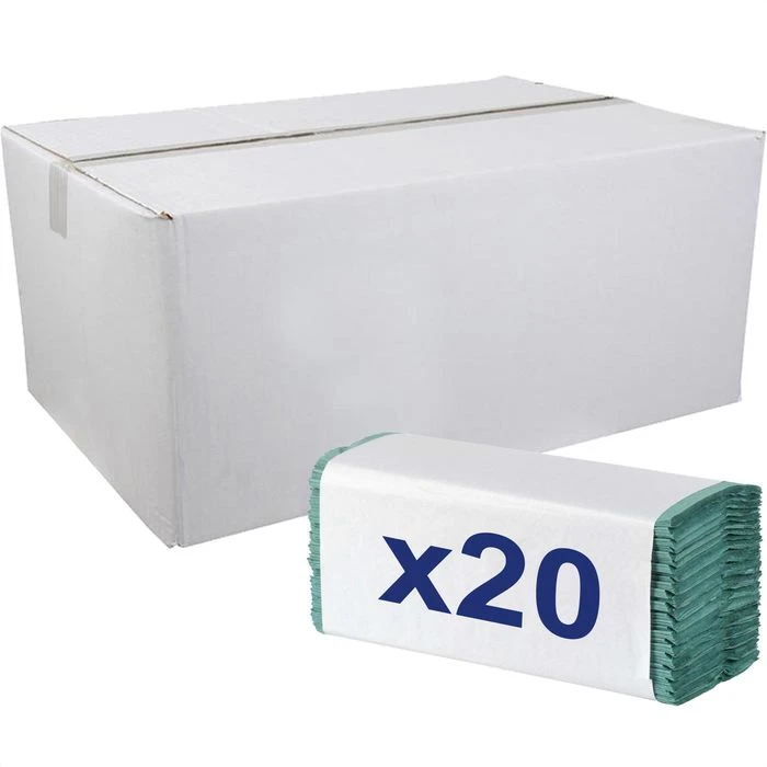 CWS Papierhandtücher Basic 276200, Grün, 1-lagig, Lagen-Falz, 25 X 31 Cm, 3550 Stück 1 CWS Papierhandtücher Basic 276200, Grün, 1-lagig, Lagen-Falz, 25 X 31 Cm, 3550 Stück