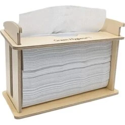 GreenHygiene Handtuchspender Küchenparty, Tischspender, Für Ingeborg, Holz, Braun