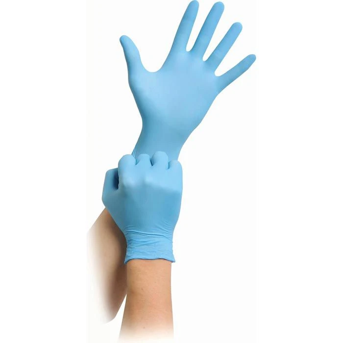 MaiMed Einmalhandschuhe Nitril Blue PF, Puderfrei, Chemikalienhandschuhe, Blau, 100 Stück, Gr. M 4 MaiMed Einmalhandschuhe Nitril Blue PF, Puderfrei, Chemikalienhandschuhe, Blau, 100 Stück, Gr. M – Bild 4