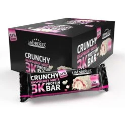 Layenberger Proteinriegel 3K Protein Bar, Crunchy Raspberry White, Je 45g, 15 Riegel