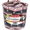 Haribo Lakritz Lakritzschnecken, 100 Minibeutel, 1,3kg, Dose