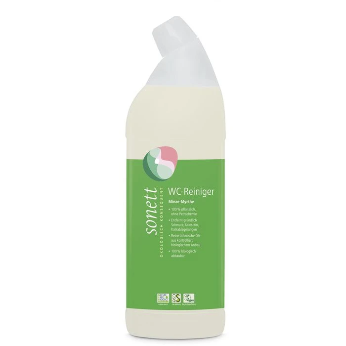 Sonett WC-Reiniger Minze-Myrthe, DE3005, 100% Pflanzlich, Aus ätherischen Ölen, 750ml 1 Sonett WC-Reiniger Minze-Myrthe, DE3005, 100% Pflanzlich, Aus ätherischen Ölen, 750ml