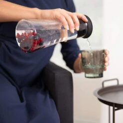 Relaxdays Karaffe 10023434 Zylindrisch, Mit Deckel, 1 Liter -Haushaltsprodukte 85b8a73f0b7afe8c8ccd8ce7f7d8b20ece81a3ba karaffe relaxdays 10023434 zylindrisch