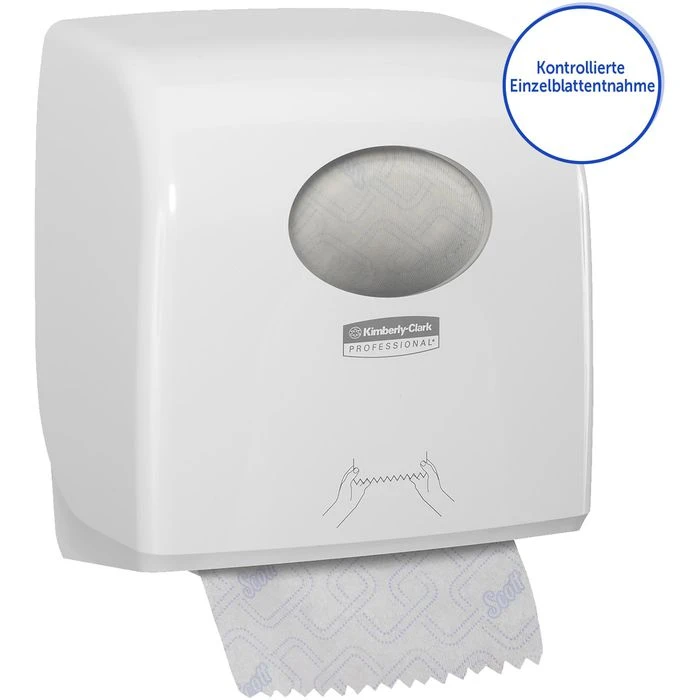 Kimberly Clark Kimberly-Clark Handtuchspender Aquarius Slimroll, 7955, Kunststoff, Für Rollenhandtücher, Weiß 3 Kimberly Clark Kimberly-Clark Handtuchspender Aquarius Slimroll, 7955, Kunststoff, Für Rollenhandtücher, Weiß – Bild 3