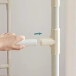 Songmics Garderobenständer RDR02WT, Bis 70 Kg, Mit 2 Kleiderstangen Und 2 Ablagen, Metall, Weiß -Haushaltsprodukte 8ed35725ab1c8cb10e5096cb990b914791b893fe garderobenstaender songmics rdr02wt bis 70 kg