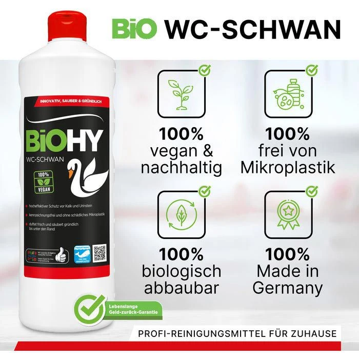 BiOHY WC-Reiniger WC-Schwan, 032-001, 100% Vegan, 750ml 2 BiOHY WC-Reiniger WC-Schwan, 032-001, 100% Vegan, 750ml – Bild 2