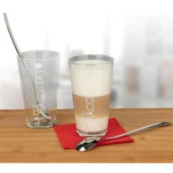 Ritzenhoff&Breker Kaffeegläser Lena, Set Mit Löffel, Latte Macchiato, 350ml, 4-teilig -Haushaltsprodukte 955fa0d8cc47617739faa7460cdb60dcd53cd5a1 kaffeeglaeser ritzenhoffundbreker lena