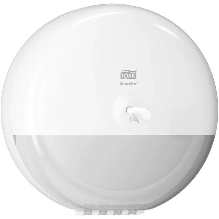 Tork Toilettenpapierspender SmartOne, 680000, T8, Kunststoff, Für Jumbo Rollen, Weiß 3 Tork Toilettenpapierspender SmartOne, 680000, T8, Kunststoff, Für Jumbo Rollen, Weiß – Bild 3