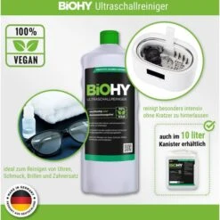 BiOHY Ultraschallreiniger 100% Vegan, Konzentrat, Bio, Nachhaltig, 1 Liter -Haushaltsprodukte 96e98d894ae06a2b9dcbe9d769463c5c03ebb0a0 ultraschallreiniger biohy 100 vegan