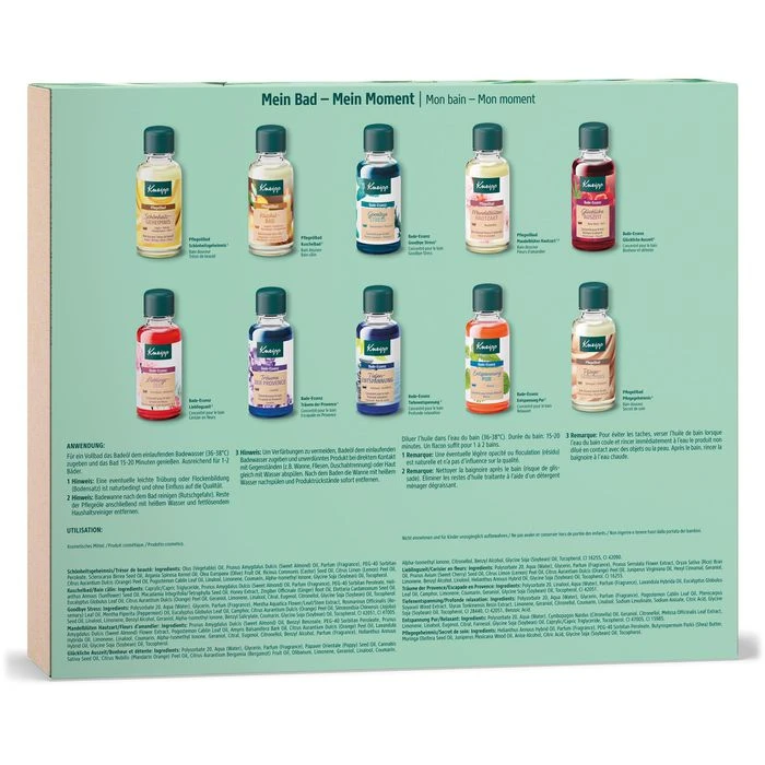 Kneipp Geschenkset Mein Bad - Mein Moment, Bade-Essenz Und Pflegeölbad-Set, 10-teilig 3 Kneipp Geschenkset Mein Bad - Mein Moment, Bade-Essenz Und Pflegeölbad-Set, 10-teilig – Bild 3