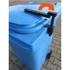 Böttcher-AG Mülltonnenverriegelung 120 - 240 Liter, Mit Sperrfunktion, Abschließbar, Ohne Bohren