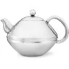 Bredemeijer Tee-Kanne Minuet Ceylon, Edelstahl, Doppelwandig, Silber Matt, 1,4 L