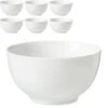 Ritzenhoff&Breker Müslischale Snap Bianco, Porzellan, Weiß, 15cm, Set, 6 Stück