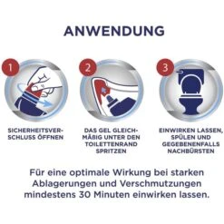 Domestos WC-Reiniger Kraft & Frische WC Gel, Ocean Fresh, Beseitigt 99,9% Der Bakterien, 750ml -Haushaltsprodukte 9b616e67eb6257dd0d259bcc196726d1884c0744 wc reiniger domestos kraft und frische wc gel