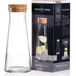 Ritzenhoff&Breker Karaffe Corcho, Mit Deckel, 1 Liter -Haushaltsprodukte 9c6516e8bb1048097bb1af821d3a605da3d383c1 karaffe ritzenhoffundbreker corcho