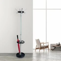 Kerkmann Garderobenständer Public Classic, 6274, Mit 12 Haken, Metall, Schwarz / Silber -Haushaltsprodukte 9febf6b8999ace250ef75e8bd3f6726d8ceab617 garderobenstaender kerkmann public classic 6274