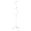 Vasagle Garderobenständer RCR04WT, Mit 8 Haken, Holz, Weiß